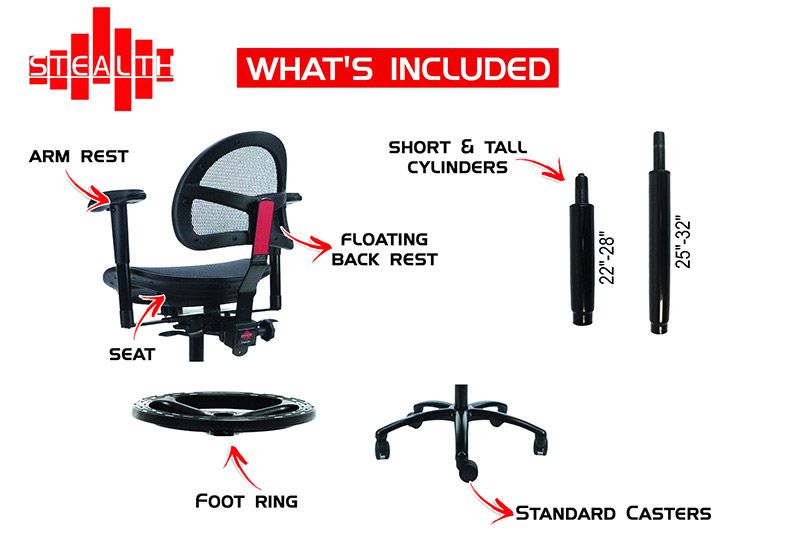 What's included with this Stealth Chair