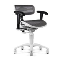 PhantomFocus eChair - Silver Mesh Porcelain version of the Stealth chair