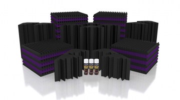 Mercury-5 Acoustic Treatment Kit - Charcoal / Purple