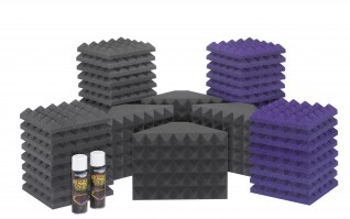 Saturn 2 Acoustic Treatment Room Kit - Charcoal / Purple