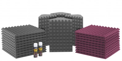 Saturn 3 Acoustic Treatment Room Kit - Charcoal / Burgundy