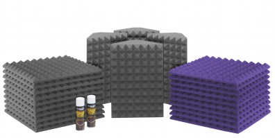 Saturn 3 Acoustic Treatment Room Kit - Charcoal / Purple
